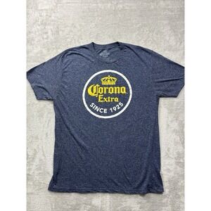 Corona Extra Logo Tee Shirt Since 1925 Blue Heather Men's Size L